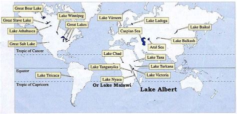 Important Lakes on Earth & Facts About Lakes | PMF IAS | Lake, Lake map, Victoria lake