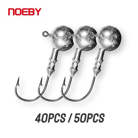 Noeby-50Pcs-Ned-Jig-Head-Hook-5g-7-5g-10g-15g-Sinker-Darting-Round-Ball ...