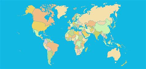 Map Of The World Quiz | Map Of World