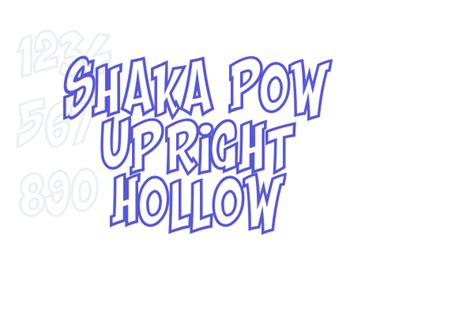 Shaka Pow Upright Hollow - Font Free [ Download Now ]