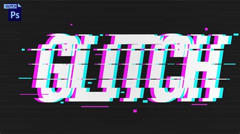 How To Create Awesome Text Glitch Effect - Photoshop Tutorials - YouTube