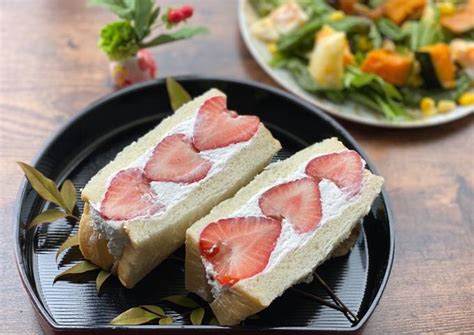 Strawberry Sandwich Recipe by Aunty Eiko's international cuisine ...