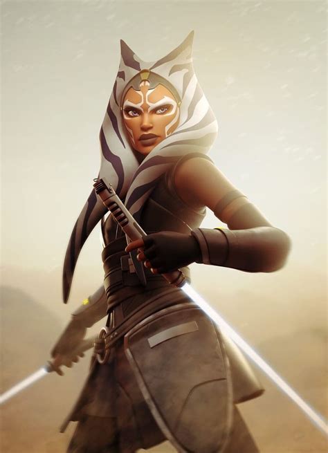 Ahsoka Tano on fan art by Laura Peltomäki #1 | Star wars background, Star wars pictures, Star ...