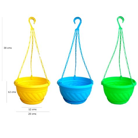 Plastic 8 inch Hanging Pots - Cocogarden online store