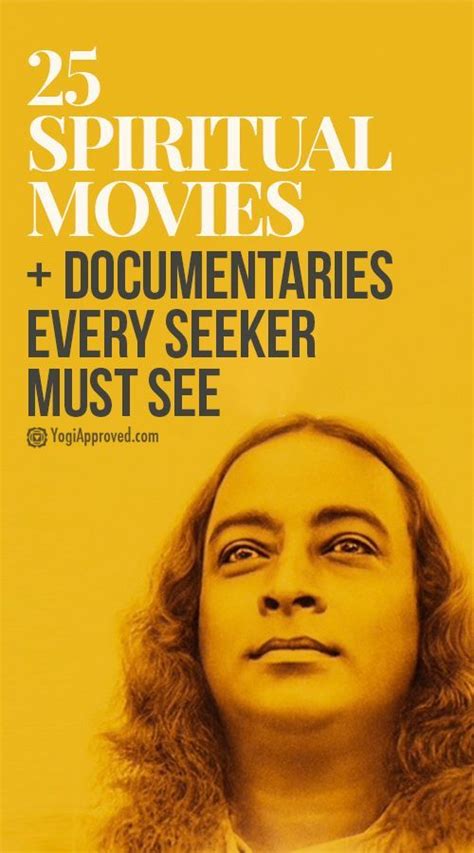 Top 25 Spiritual Movies + Documentaries Every Seeker Must See | Spiritual movies, Spiritual ...