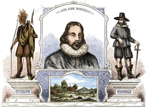 John Winthrop, English Puritan Leader - Stock Image - F033/2743 ...