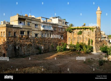 Historic town of the Crusader City of Tartus, Tartous, built on the ...