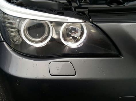 White LED Halo Angel Eyes Upgrade Kit for BMW E60 E61 LCI with Halogen Headlights - SSDD ...