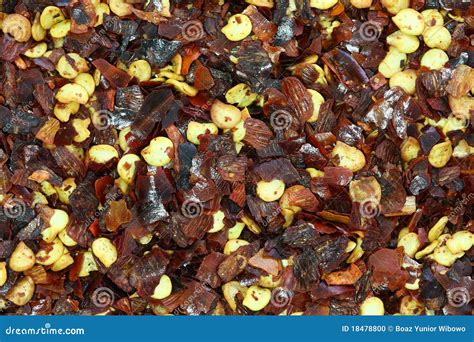 Dried Red Chilly Flakes stock photo. Image of chilly - 18478800