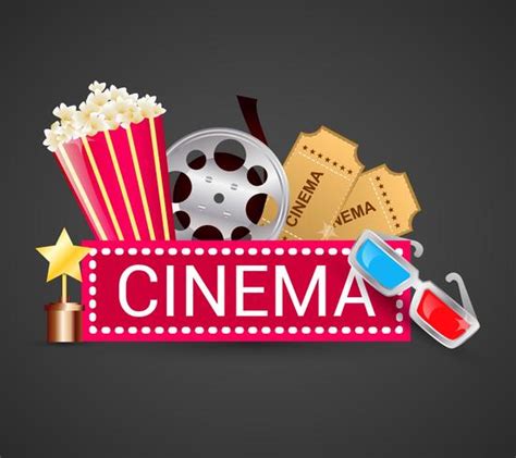 Cinema icons concept 454244 Vector Art at Vecteezy