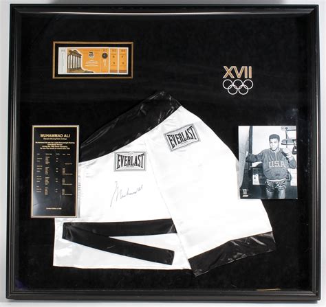 Muhammad Ali Signed LE 1960 Olympics 40x42x4 Custom Framed Boxing Robe ...