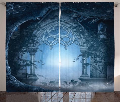 Fantasy House Decor Curtains 2 Panels Set, Passage Doorway Through ...