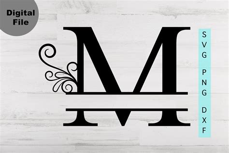 Letter M Monogram SVG