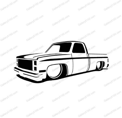 Chevy Truck Silhouette at GetDrawings | Free download