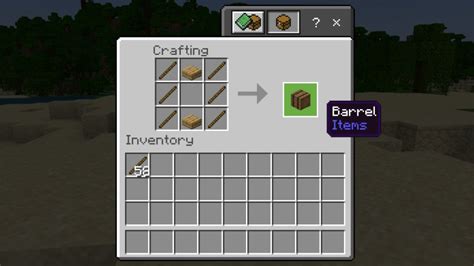 How to Make a Barrel in Minecraft | DiamondLobby