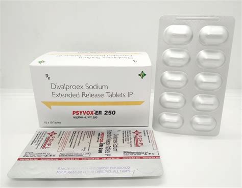 Divalproex Sodium ER Tablets - Psyvox Er 250 - PCD Franchise ...