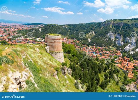 Kutahya Castle and Cityscape View Editorial Photography - Image of ...