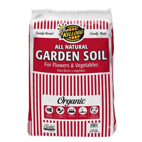 Kellogg Garden Organics 3 cu. ft. All Natural Garden Soil for Flowers and Vegetables-685 - The ...