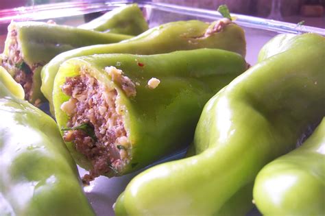 stuffed cubanelle peppers Cubanelle Pepper, Good Food, Stuffed Peppers, Vegetables, Recipes ...