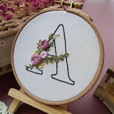 Letter A Embroidery Pattern PDF Embroidery Pattern. Digital - Etsy