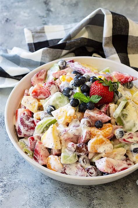 Creamy Fruit Salad - Countryside Cravings