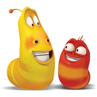 Check out this transparent Larva - Red and Yellow best friends PNG image