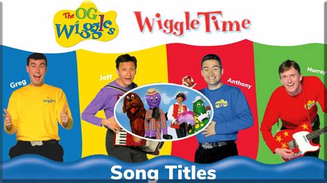 The Wiggles Wiggle Time Song Titles (1998) - YouTube