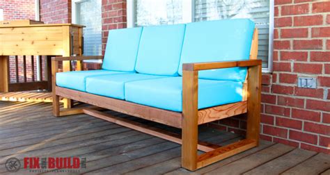 How to Build a DIY Modern Outdoor Sofa | FixThisBuildThat