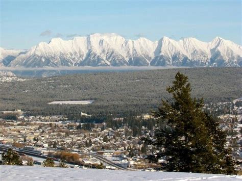 Cranbrook bc our home town and the steeples in the background ...