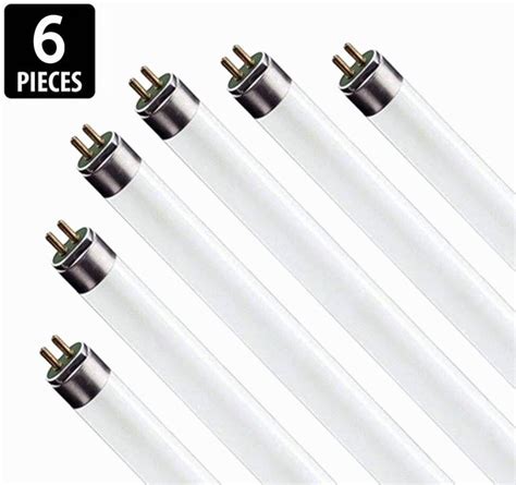 (6-Pack) F17T8/865 17W 24 Inch T8 Fluorescent Tube Light Bulb, 6500K Daylight White, Medium Bi ...