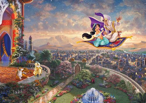 Puzzle Thomas Kinkade: Disney - Aladdin, 1 000 dielikov | PuzzleMania.sk