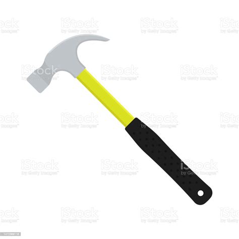 Hammer Icon Color Silhouette Side View Vector Simple Flat Graphic ...