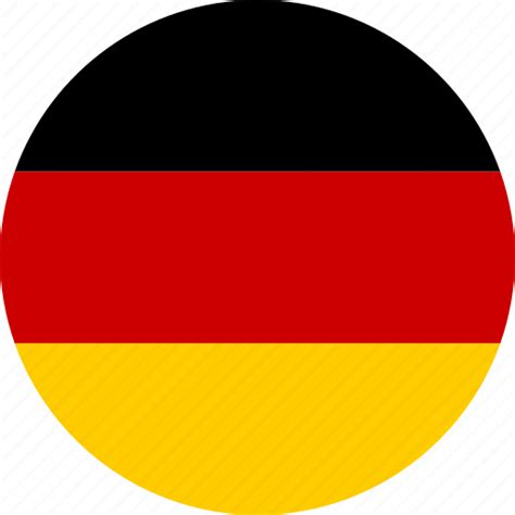 Circle, country, flag, german, germany, national, republic icon