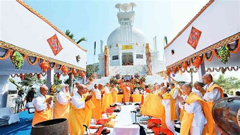 Buddhism | Golden jubilee of Dhauligiri peace pagoda - Telegraph India