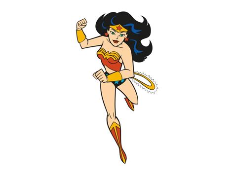 Wonder Woman Cartoon Vector PNG vector in SVG, PDF, AI, CDR format