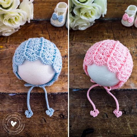 Easy Crochet Baby Bonnet (Free Pattern) - Maisie and Ruth