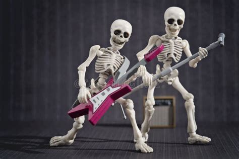 Skeleton rock band stock photo. Image of electric, band - 75050448