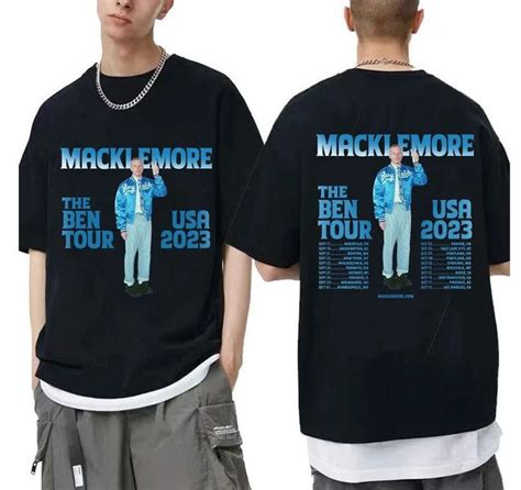 Macklemore The Ben Tour USA 2023 Merch, Macklemore The Ben Concert Shirt, Macklemore World To ...