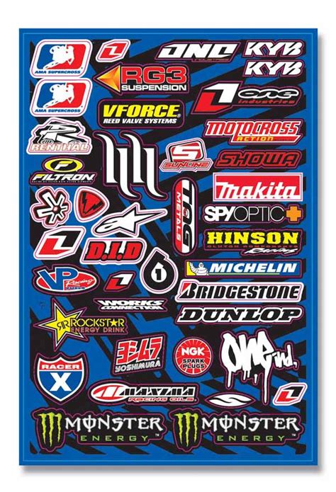 Universal Motocross Industry sticker kit 2009