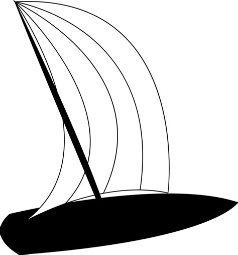 Clipart - Windsurfer