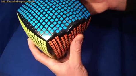 Pseudo 15x15x15 RUBIK'S CUBE Puzzle (with square stickers) (15x15) - YouTube