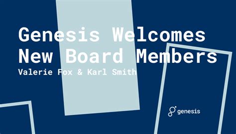 Genesis Welcomes New Board Members — Genesis