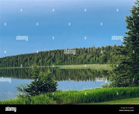 Beautiful lake after a rainy day, moon lake, Winnipeg, MB Stock Photo - Alamy