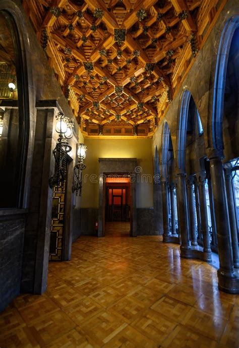 Interior of the Palau Guell in Barcelona, Spain Stock Photo - Image of designed, amazing: 249727492