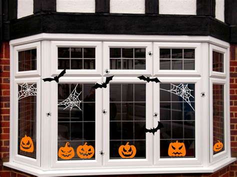 Halloween Window Decals, Halloween Pumpkins and Bat Window Decor, Halloween Decals for Car ...