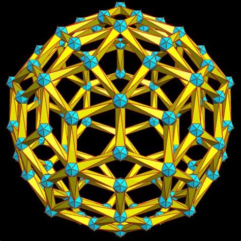 Building a Rhombic Enneacontahedron, Using Icosahedra and Elongated Octahedra | Architectural ...