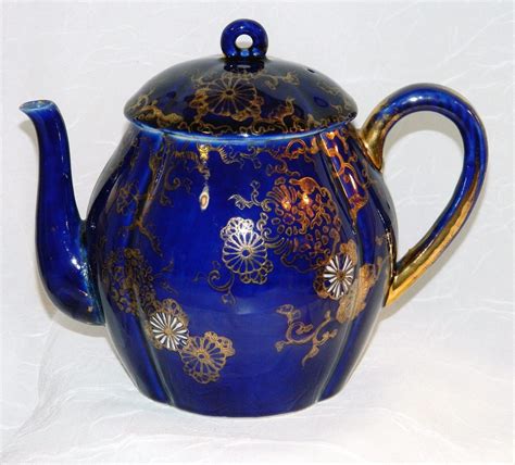 Antique Porcelain Cobalt Teapot, Hand Signed, Asian Characters | Tea pots, Blue teapot, Antique ...