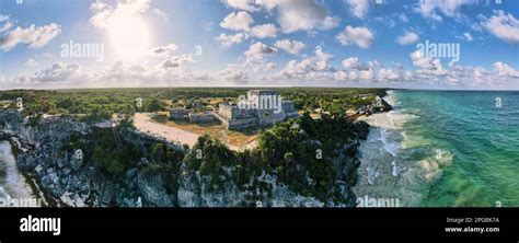 Tulum ruins aerial Stock Photo - Alamy