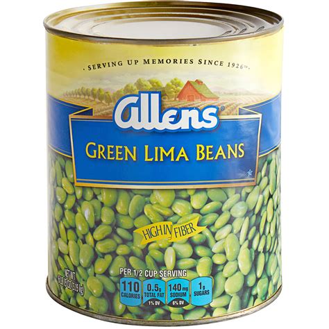 Allens #10 Can Lima Beans