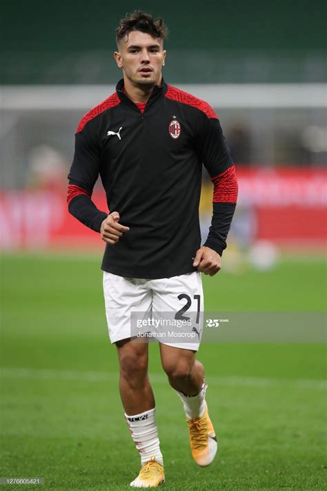 Brahim Diaz of AC Milan during the warm up prior to the UEFA Europa ...